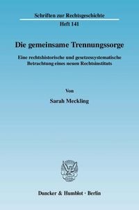 Produktbild: Die gemeinsame Trennungssorge.
