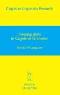 Produktbild: Investigations in Cognitive Grammar