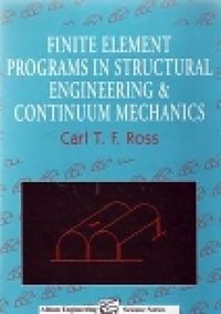 Produktbild: Finite Element Programs in Structural Engineering and Continuum Mechanics