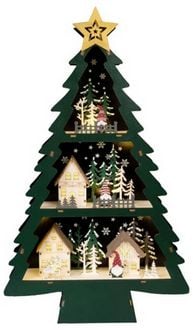 Produktbild: Konstsmide 3297-950 Holz-Figur LED Gr&uuml;n