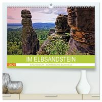 Produktbild: Im Elbsandstein - S&auml;chsisch-b&ouml;hmische Schweiz (hochwertiger Premium Wandkalender 2027 DIN A2 quer), Kunstdruck in Hochglanz