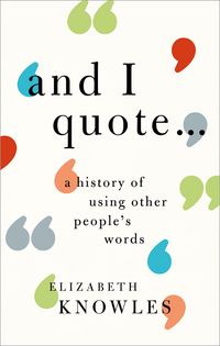 Produktbild: 'And I quote...'
