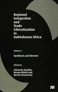 Produktbild: Regional Integration and Trade Liberalization in SubSaharan Africa