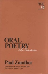 Produktbild: Zumthor, P: Oral Poetry