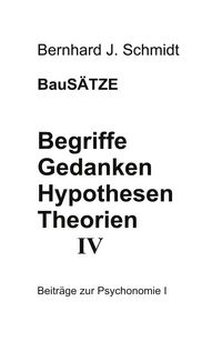 Produktbild: Begriffe - Gedanken - Hypothesen - Theorien IV