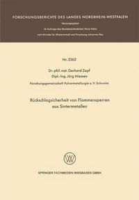 Produktbild: R&uuml;ckschlagsicherheit von Flammensperren aus Sintermetallen