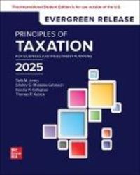 Produktbild: Jones, S: Principles of Taxation for Business and Investment