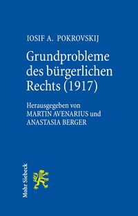 Produktbild: Grundprobleme des b&uuml;rgerlichen Rechts (1917)