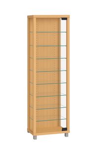 Produktbild: Holz Glas Stand Vitrine Sammelvitrine Edana Maxi