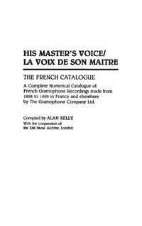 Produktbild: His Master's Voice/La Voix de Son Maitre
