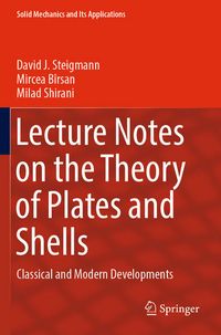 Produktbild: Lecture Notes on the Theory of Plates and Shells