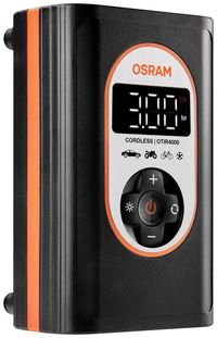OSRAM OTIR4000 Kompressor TYREinflate 4000 8.3 bar Aufbewahrungs-Box/-Tasche, Automatische Abschaltung, mit Arbeitslampe, Digitales Display