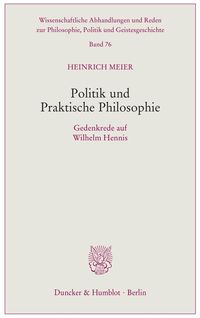 Produktbild: Politik und Praktische Philosophie.
