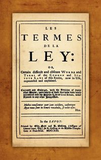 Produktbild: Les Termes de la Ley
