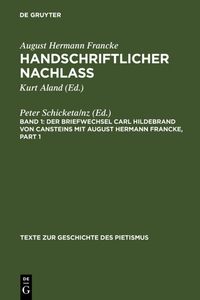 Produktbild: Der Briefwechsel Carl Hildebrand von Cansteins mit August Hermann Francke