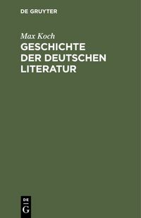 Produktbild: Geschichte der deutschen Literatur