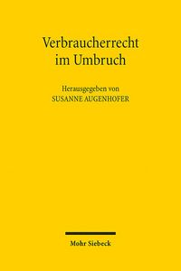 Produktbild: Verbraucherrecht im Umbruch