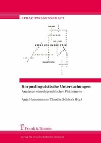 Produktbild: Korpuslinguistische Untersuchungen