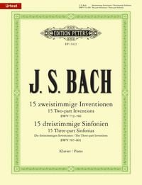 Produktbild: 15 zweistimmige Inventionen BWV772-786 und 15 dreistimmige Sinfonien BWV787-801