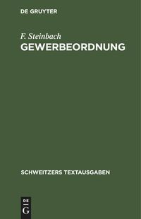 Produktbild: Gewerbeordnung