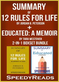 Produktbild: Summary of 12 Rules for Life: An Antidote to Chaos by Jordan B. Peterson + Summary of Educated: A Memoir by Tara Westover 2-in-1 Boxset Bundle