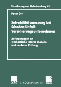 Produktbild: Solvabilit&auml;tsmessung bei Schaden-Unfall-Versicherungsunternehmen