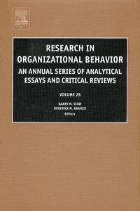 Produktbild: Research in Organizational Behavior