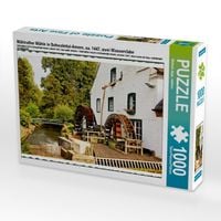Produktbild: CALVENDO Puzzle M&uuml;hlrather M&uuml;hle in Schwalmtal-Amern, ca. 1447, zwei Wasserr&auml;der | 1000 Teile Lege-Gr&ouml;&szlig;e 64x48cm Foto-Puzzle f&uuml;r gl&uuml;ckliche Stunden
