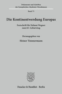 Produktbild: Die Kontinentwerdung Europas.