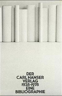 Produktbild: Der Carl Hanser Verlag 1928-1978