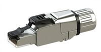 Produktbild: Teleg&auml;rtner 100023089 RJ45-Steckverbinder CAT 8.1 100023089 Stecker Polzahl Sensoren 8P8C Metall 1 St.