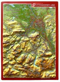 Produktbild: Reliefpostkarte Berchtesgadener Land