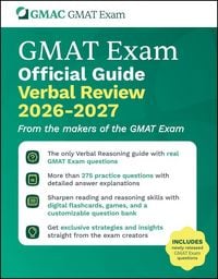 Produktbild: GMAT Official Guide Verbal Review 2026 - 2027