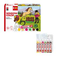Produktbild: Marabu KiDS Window Color Ponyhof 6x25ml