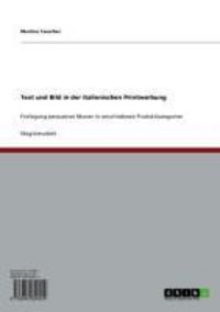Produktbild: Text und Bild in der italienischen Printwerbung