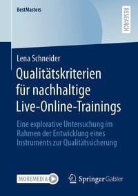 Produktbild: Qualit&auml;tskriterien f&uuml;r nachhaltige Live-Online-Trainings