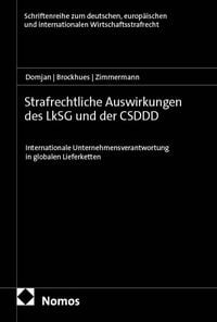 Produktbild: Strafrechtliche Auswirkungen des LkSG und der CSDDD
