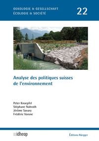 Produktbild: Analyse des politiques suisses de l'environnement