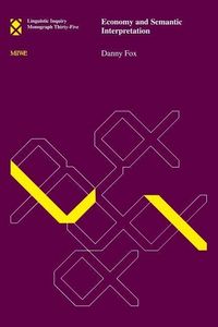 Produktbild: Economy and Semantic Interpretation