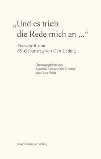 Produktbild: "Und es trieb die Rede mich an..."