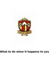 Produktbild: What to do when it happens to you