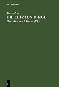 Produktbild: Die letzten Dinge