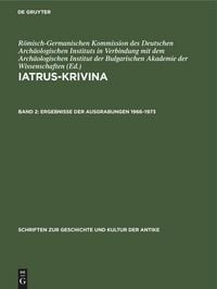 Produktbild: Ergebnisse der Ausgrabungen 1966-1973