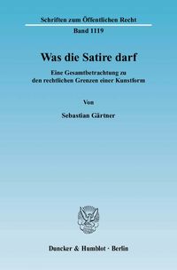Produktbild: Was die Satire darf.