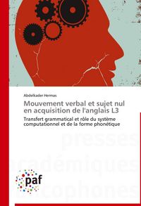 Produktbild: Mouvement verbal et sujet nul en acquisition de l'anglais L3