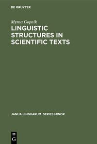 Produktbild: Linguistic Structures in Scientific Texts