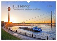 Produktbild: D&uuml;sseldorf - Tradition und Moderne am Rhein (Wandkalender 2026 DIN A3 quer), CALVENDO Monatskalender