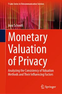 Produktbild: Monetary Valuation of Privacy