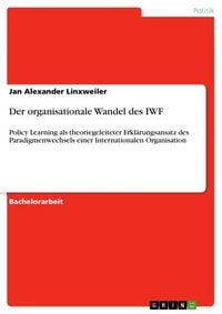 Produktbild: Der organisationale Wandel des IWF