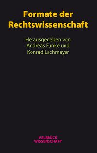 Produktbild: Formate der Rechtswissenschaft